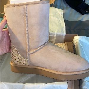 Ugg Classic. Glitter Twinface.